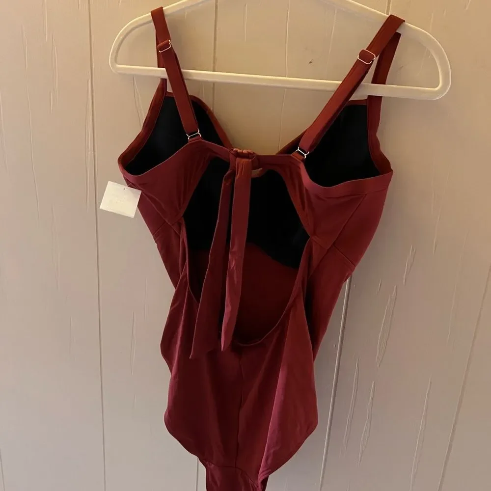 Cache Coeur Underwired Maternity Swimsuit Monaco Terracotta 34G/H - Picture 6 of 8